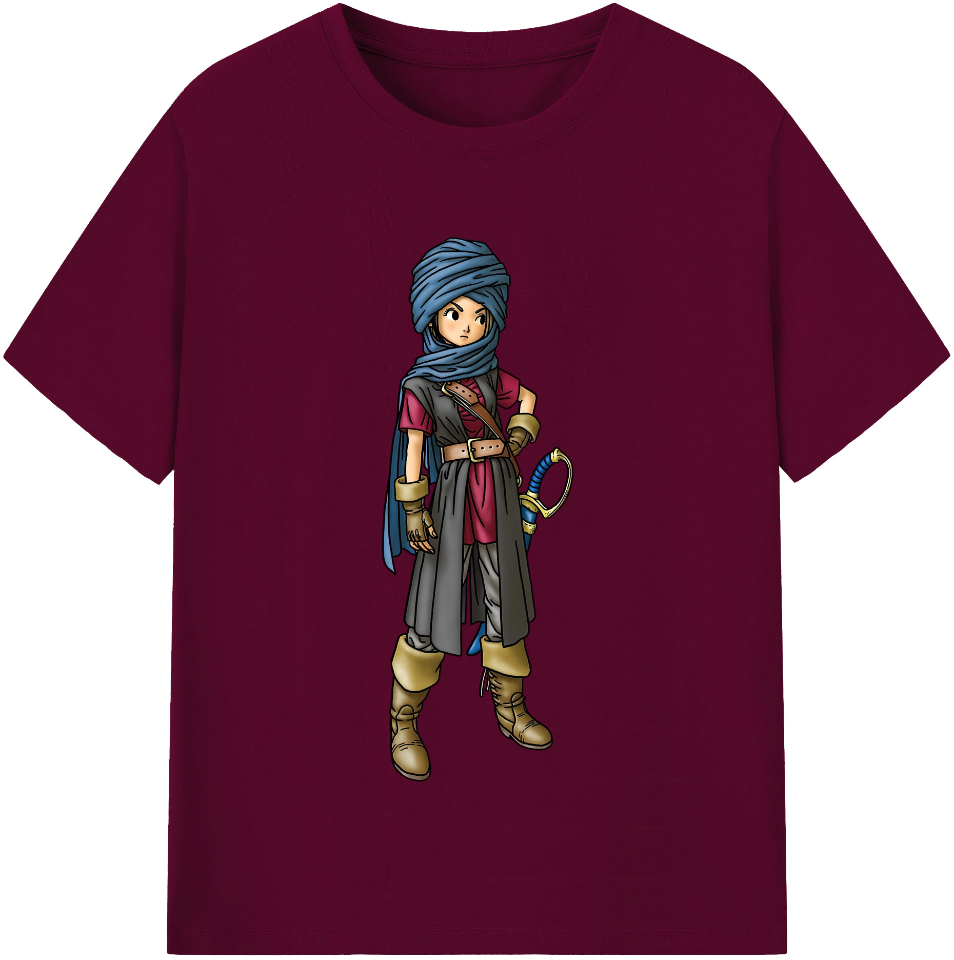 （画像用） ドラゴンクエスト Doragon Kuesuto Dragon Quest レディースカジュアルプリントTシャツ（綿100％）